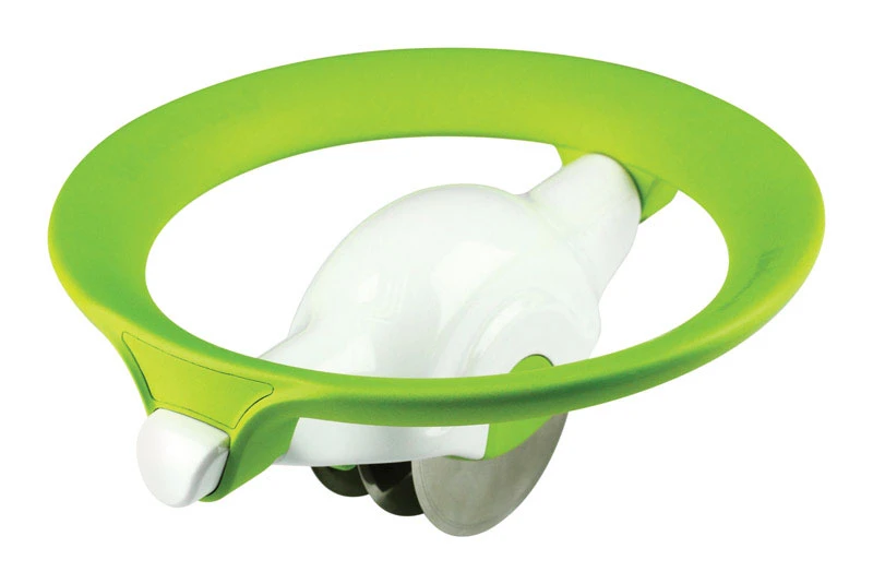 Urban Trend Orbit White/ Green Plastic/Stainless Steel Herb Chopper 1 each