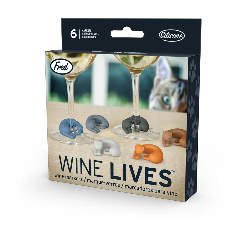 Fred Assorted Plastic Wine Charms