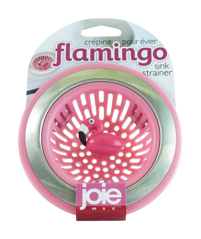 Joie Flamingo Pink/Silver Plastic/Stainless Steel Sink Strainer 1 pk