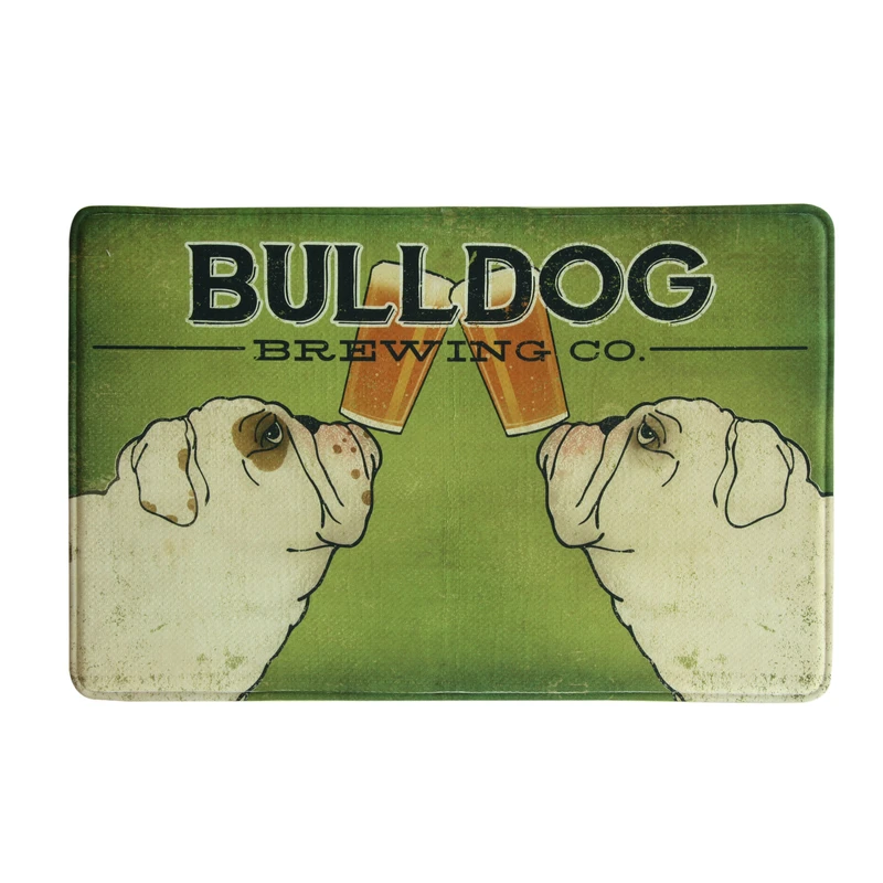 Bacova  Bulldog Brewing Co.  Multicolored  Foam/Polyester  Nonslip Anti Fatigue Mat  35 in. L x 22 i