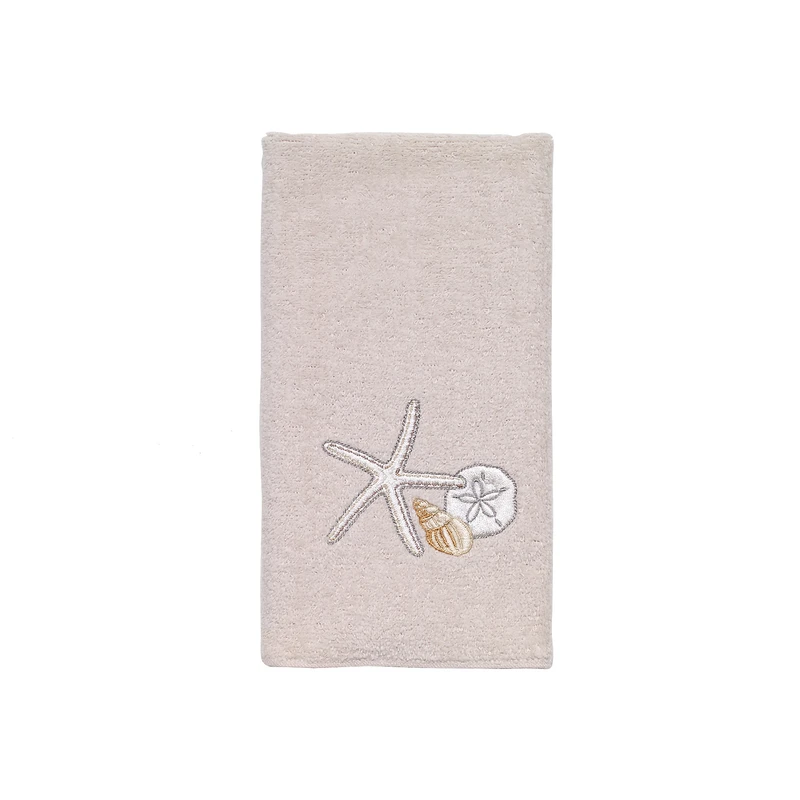 Avanti Linens Seaglass Fingertip Towel 1 in. H x 9 in. W x 12 in. L Beige Cotton