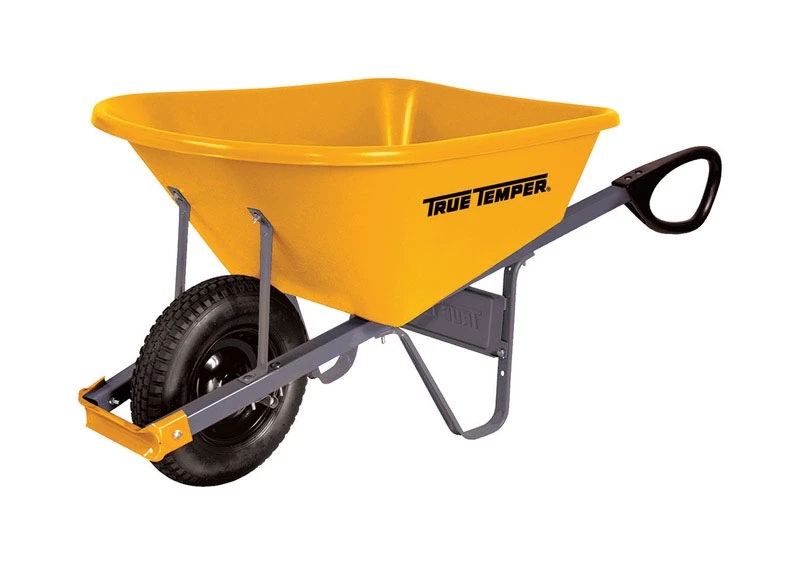True Temper Poly Residential Wheelbarrow 6 cu. ft.