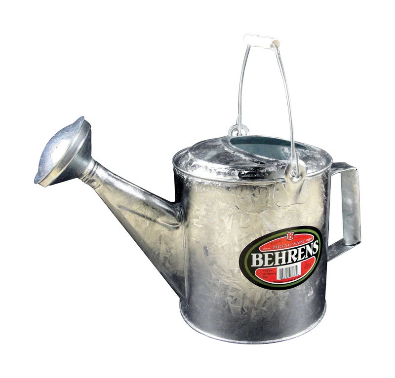 Behrens Metal Ware Silver 1-1/2 gal. Steel Watering Can