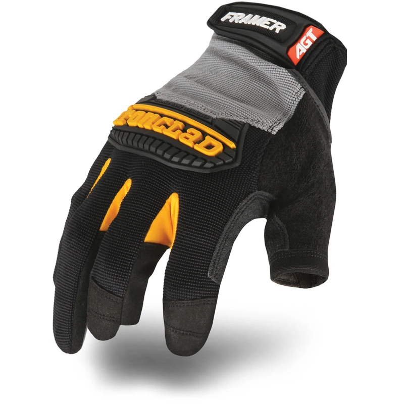 Ironclad Framer Men's Synthetic Leather Fingerless Gloves Black 2X-Large 1 pk