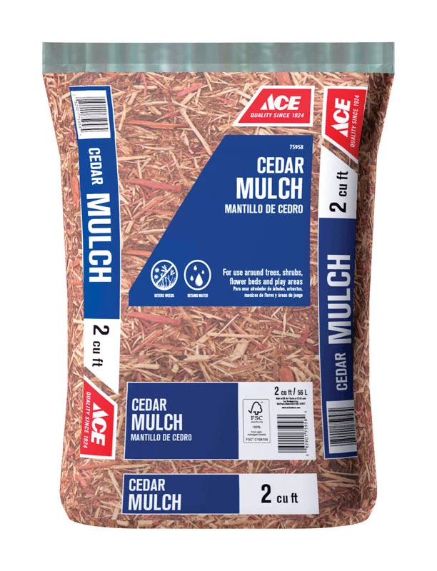 Ace Brown Cedar Mulch 2 cu. ft.