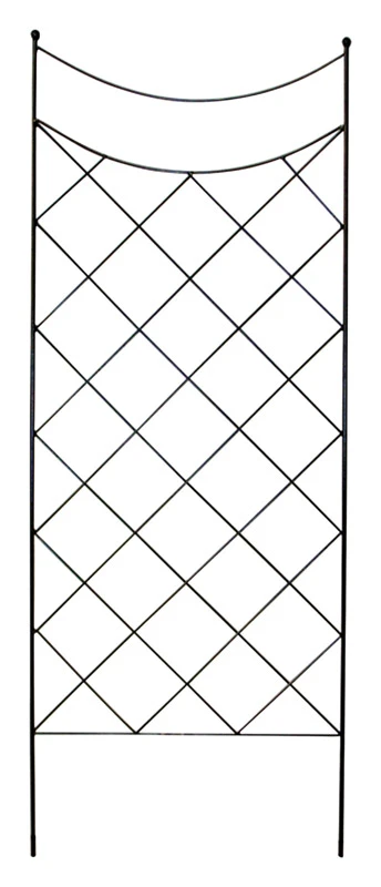American GardenWorks Filigree 65 in. H Black Steel Garden Trellis