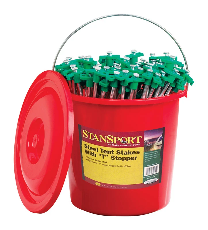 Stansport Silver Tent Stakes 12 in. H x 1 in. W x 10 in. L 1 pk