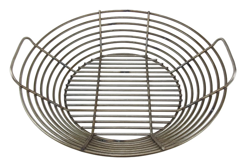 Kick Ash Basket Raw Steel Charcoal Basket Kamado Big Joe and II