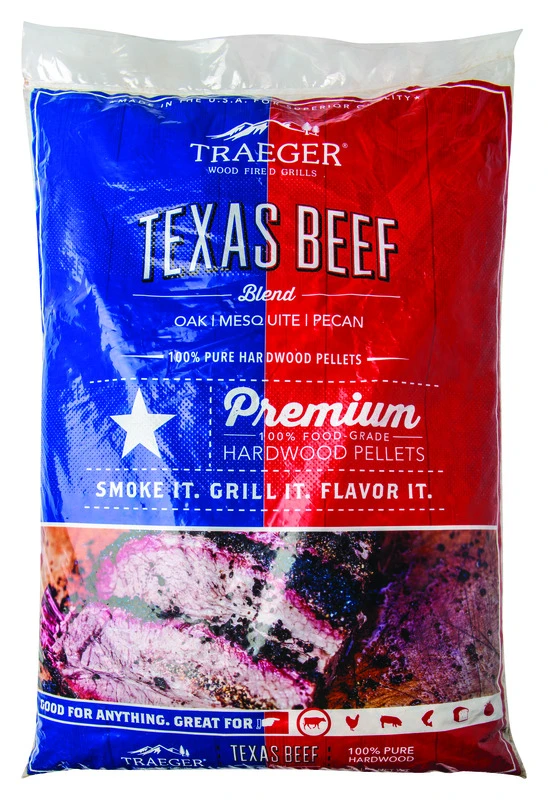 Traeger Texas Beef Blend Oak/Mesquite/Pecan Hardwood Pellets 20 lb.
