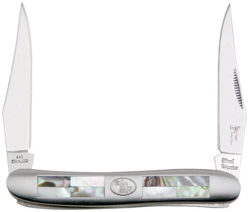 Frost Cutlery Muskrat White Stainless Steel 7.5 in. Pocket Knife