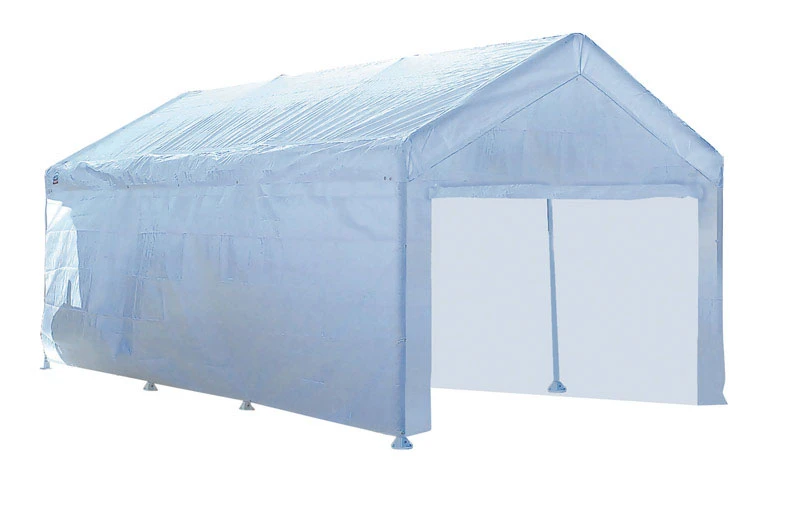 Quik Shade Moto Shade Polyethylene Carport Canopy Wall Panels Kit 10 ft. W x 20 ft. L
