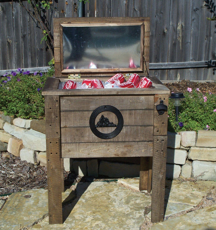 Lifoam Mountain Scene Cooler 57 qt. Brown