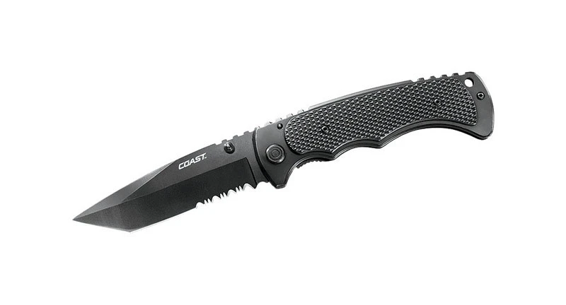 Coast FX414 Black Stainless Steel 8.75 in. Knife