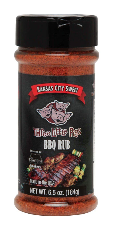 Three Little Pigs Kansas City Sweet Seasoning Rub 6.5 oz.