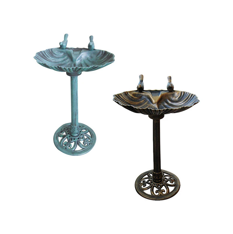 Alpine Plastic Two Birds 32 in. Bird Bath