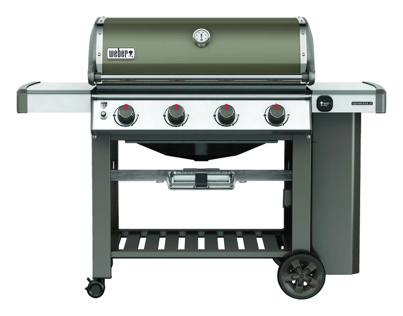 Weber Genesis II SE-410 Liquid Propane Freestanding 4 burners Grill Smoke