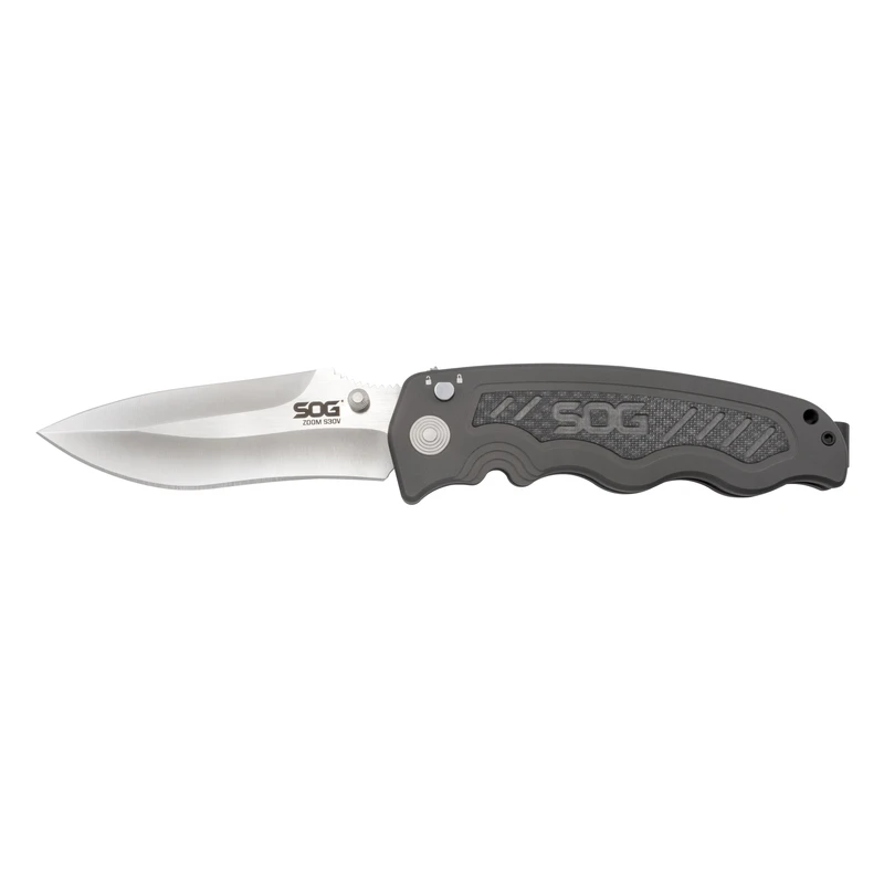 SOG Zoom Gray S30V Steel 8.3 in. Folding Knife