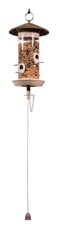 The Effortless Birdfeeder 3 lb. capacity Steel/PVC Tube Bird Feeder 4 ports