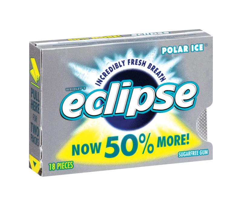 Eclipse Sugar Free Polar Ice Chewing Gum 18 pc.