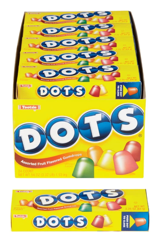 Dots Assorted Fruit Flavors Gumdrops 2.25 oz.