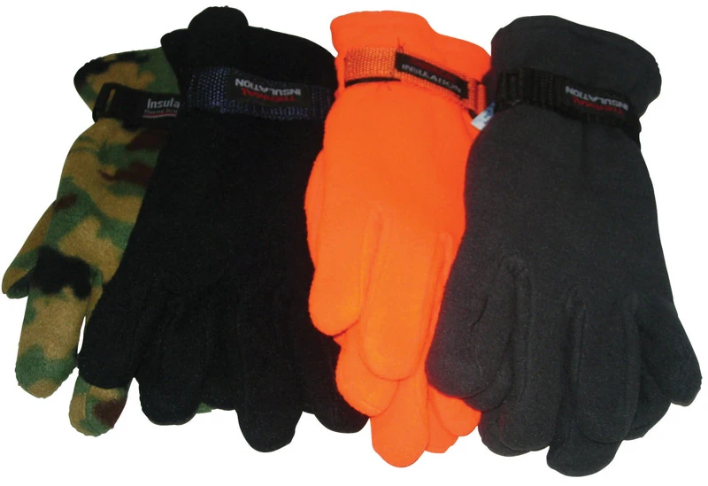 Diamond Visions Assorted Fleece Cold Weather Assorted Gloves