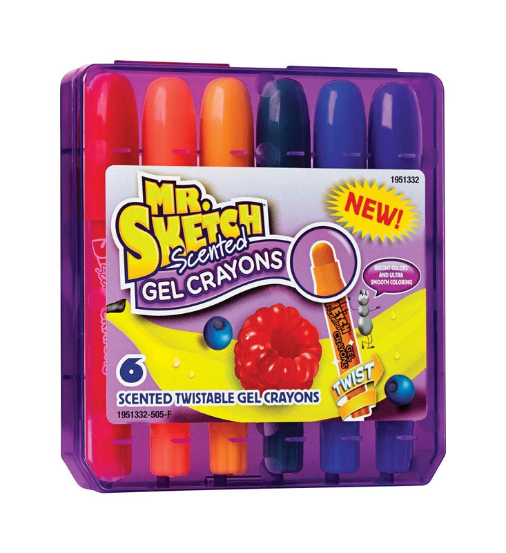 Mr. Sketch Twistable Washable Scented Gel Crayons 6 pk
