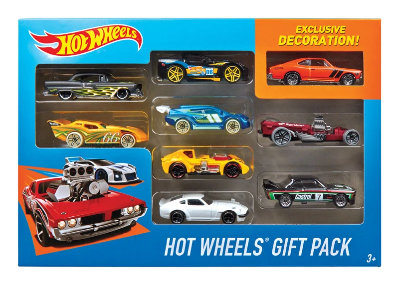 HotWheels Diecast Car Metal Assorted 9 pc.
