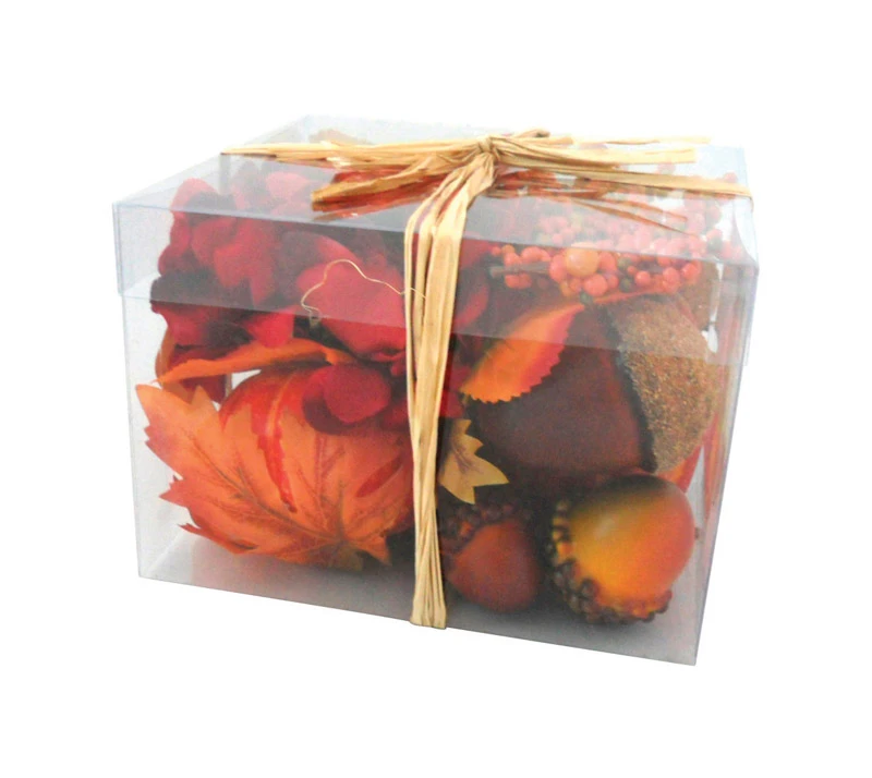 Celebrations Hydrangea/Pumpkin/Acron Bowl Filler Fall Decoration 4-1/2 in. H x 6-1/2 in. W 1 pk