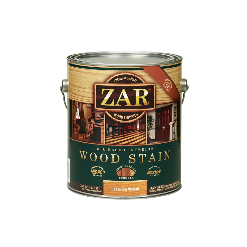 ZAR Semi-Transparent Amber Varnish Oil-Based Wood Stain 1 gal.
