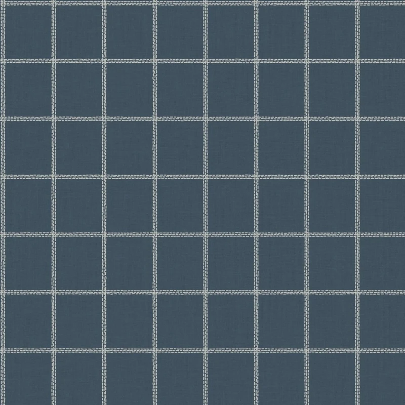 Magnolia Home by Joanna Gaines 20.5 in. W x 33 ft. L Sunday Best White/Navy Paper Wallpaper