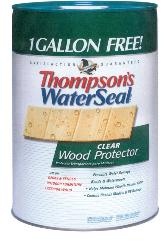 Thompsons WaterSeal Waterproofing VOC Compliant Wood Protector, Clear, 6 Gal.