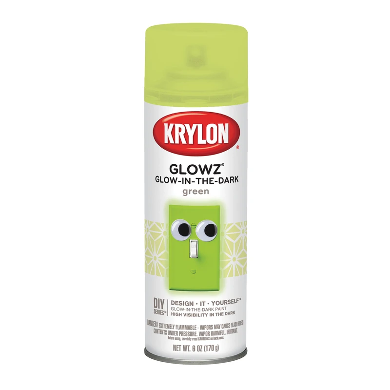 Krylon Glowz Green Glow-in-the-Dark Spray Paint 6 oz.