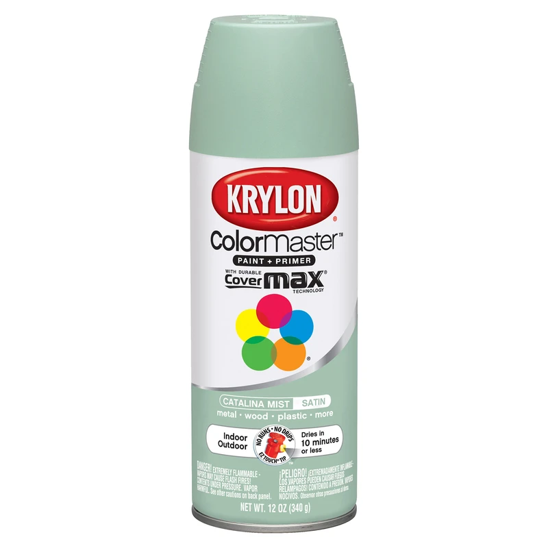 Krylon ColorMaster Satin Catalina Mist Spray Paint 12 oz.