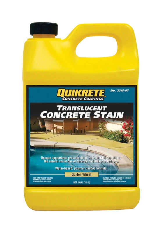 Quikrete Semi-Transparent Golden Wheat Water-Based Concrete Stain 1 gal.