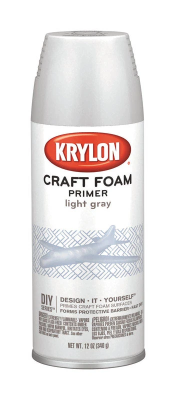 Krylon Foam Primer Gray Craft Spray Paint 12 oz.