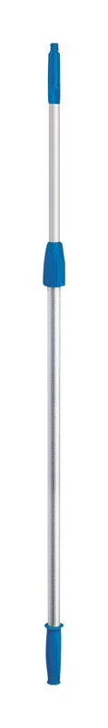 Unger Connect & Clean Telescoping 4-8 ft. L x 1 in. Dia. Aluminum Extension Pole Silver/Blue