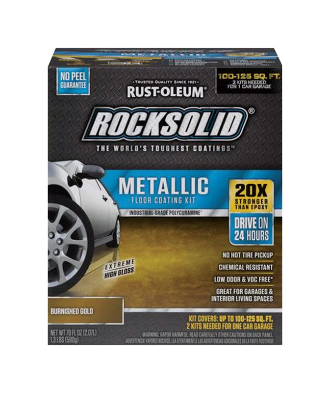 Rust-Oleum RockSolid Burnished Gold Epoxy Floor Paint 70 oz.