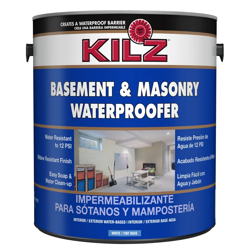 KILZ Basement & Masonry Flat White Concrete & Garage Floor Paint 1 gal.