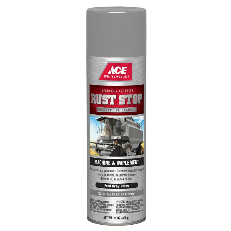 Ace Rust Stop Gloss Ford Gray 15 oz. Protective Enamel Spray