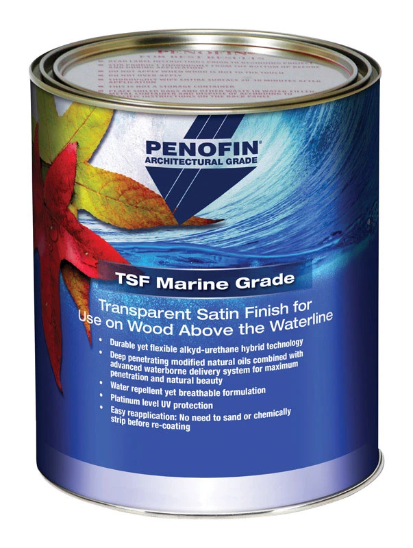 Penofin TSF Marine Grade Transparent Satin Water-Based Stain 1 gal.