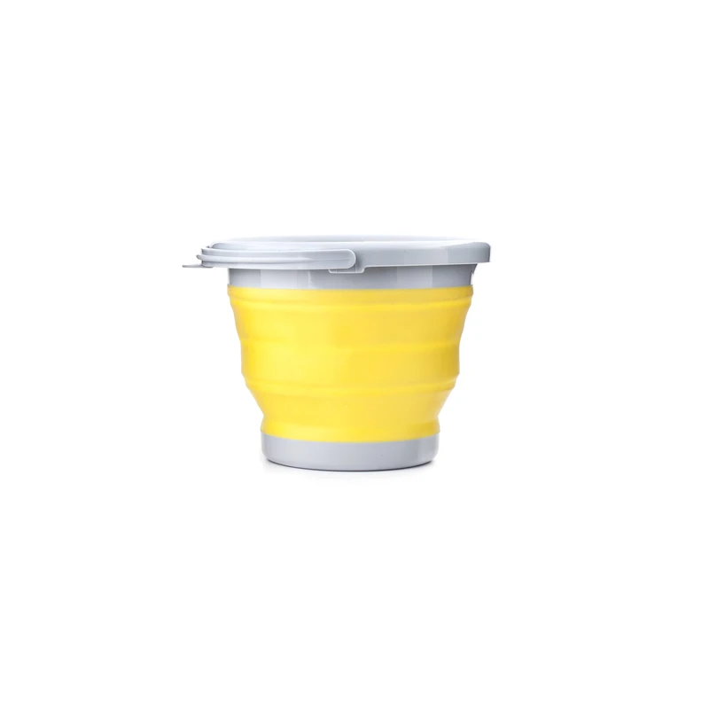 KIKKERLAND 1.32 gal. Collapsible Bucket Yellow