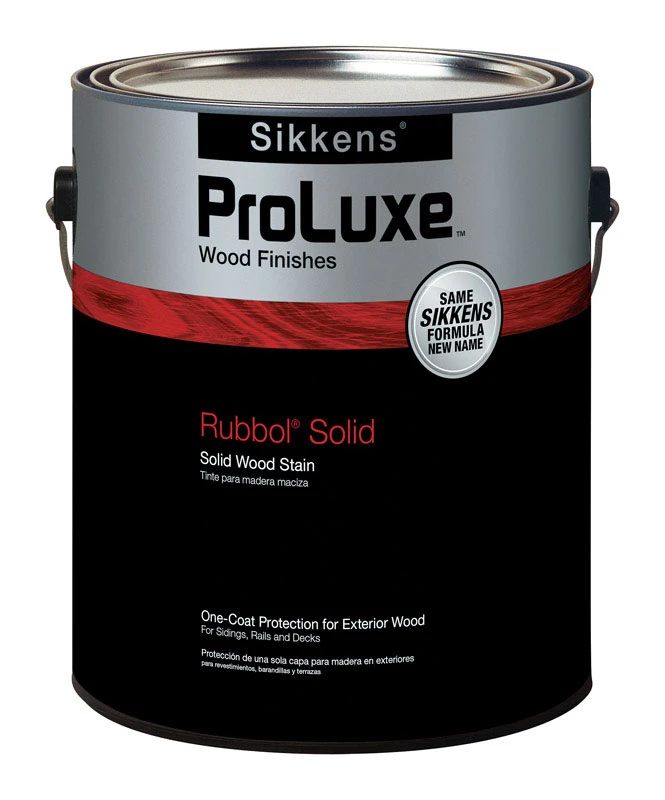 Sikkens ProLuxe Rubbol Solid Low Luster White Tint Base Acrylic Wood Stain 1 gal.