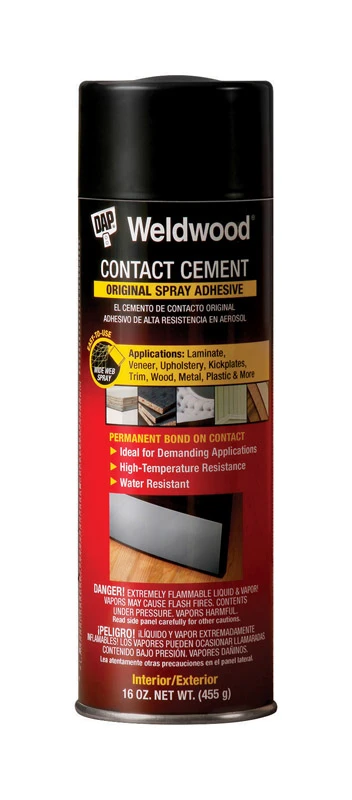 DAP Weldwood High Strength Rubber Contact Cement Spray Adhesive 16 oz.