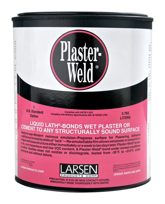 Plaster-Weld High Strength Polyvinyl acetate homopolymer Plaster Bonding Agent 1 gal.