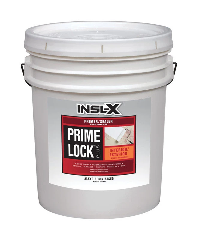 Insl-X Prime Lock Plus White Flat Alkyd Primer and Sealer 5 gal.