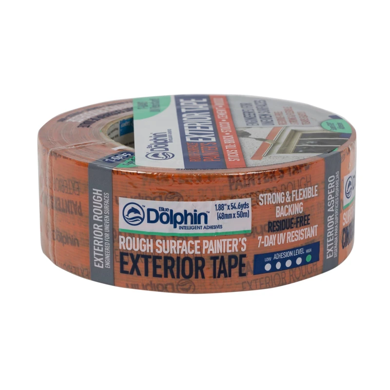 Blue Dolphin 1.88 in. W x 54.6 yd. L Orange Regular Strength Exterior Painter's Tape 1 pk