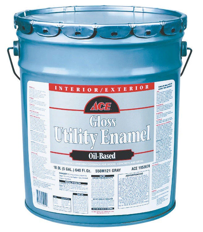 Ace Royal Gloss Dark Gray Paint 5 gal.