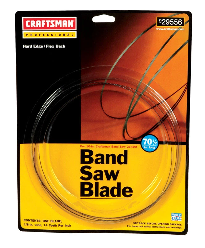 Craftsman 70.5 in. L x 0.13 in. W x 0.03 in. thick Carbon Steel Band Saw Blade 14 TPI Regular te
