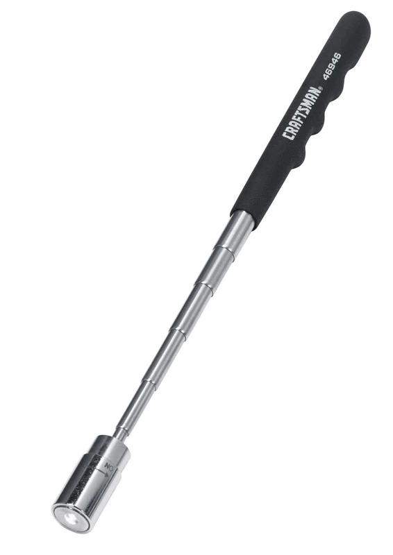 Craftsman 32-3/4 in. Telescoping Magnetic Pick-Up Tool 5 lb. pull Silver