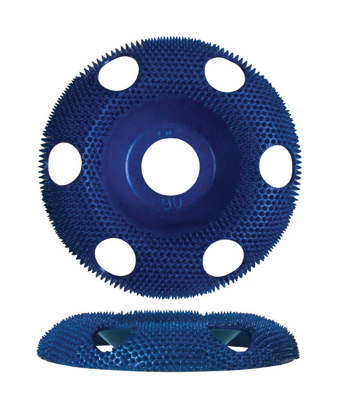 King Arthur's Tools Holey Galahad 4 in. Tungston Carbide Sanding Disc 90 Grit Coarse 1 pk